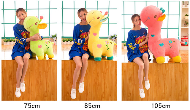 Miękka pluszowa żyrafa - idealna zabawka dla dzieci, prezent urodzinowy czy na Boże Narodzenie - Wianko - 4