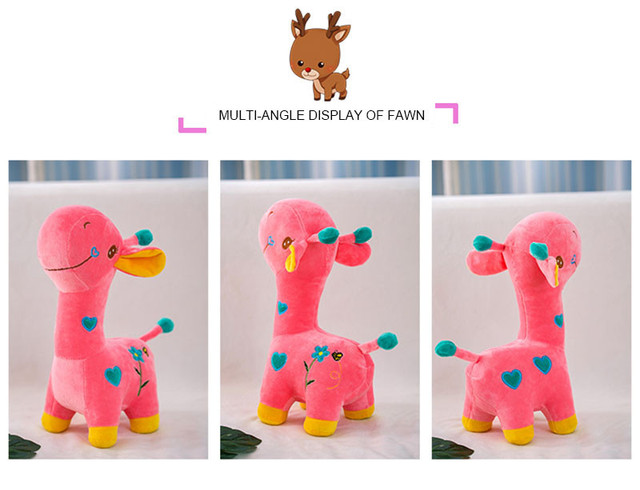 Miękka pluszowa żyrafa - idealna zabawka dla dzieci, prezent urodzinowy czy na Boże Narodzenie - Wianko - 9