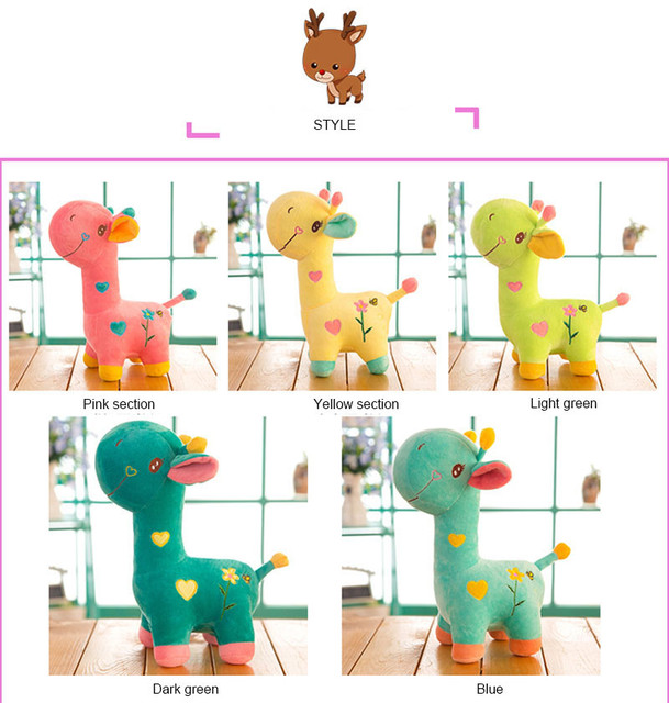 Miękka pluszowa żyrafa - idealna zabawka dla dzieci, prezent urodzinowy czy na Boże Narodzenie - Wianko - 7