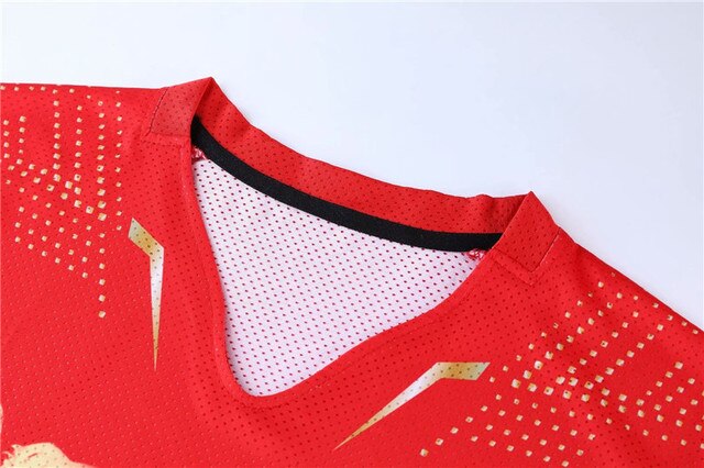 Zestaw Dragon koszulki spodenki Dry Fit do tenisa stołowego dla mężczyzn, kobiet i dzieci - Wianko - 15
