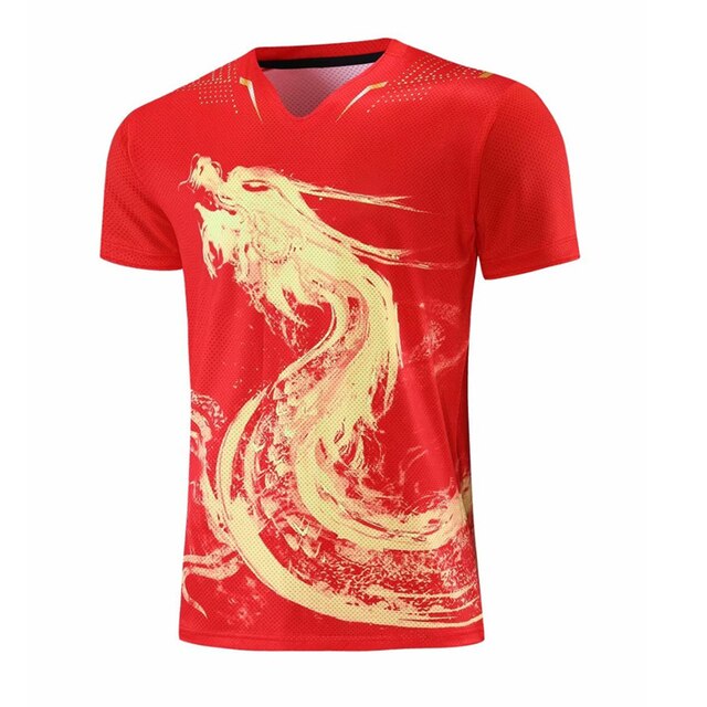 Zestaw Dragon koszulki spodenki Dry Fit do tenisa stołowego dla mężczyzn, kobiet i dzieci - Wianko - 6