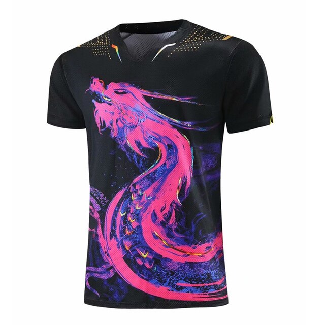 Zestaw Dragon koszulki spodenki Dry Fit do tenisa stołowego dla mężczyzn, kobiet i dzieci - Wianko - 4