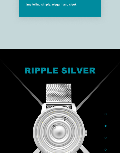 Zegarek kwarcowy z magnetyczną niebieską kulą dla kobiet i mężczyzn, wodoodporny, luksusowy, ze stali nierdzewnej, w kolorze srebrnym - 2021 - Wianko - 5
