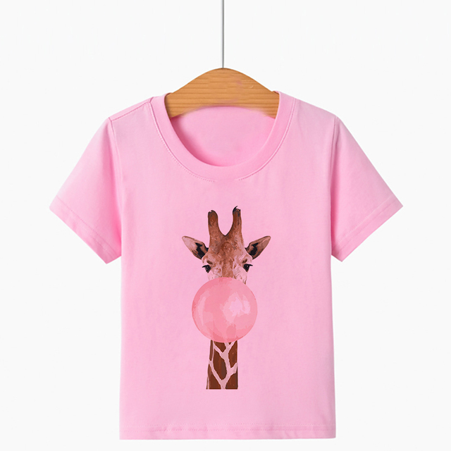 Nowa letnia koszulka dla dzieci z nadrukiem zwierzęcego panda i krótkim rękawem - modny T-shirt dla chłopców i dziewcząt - Wianko - 3