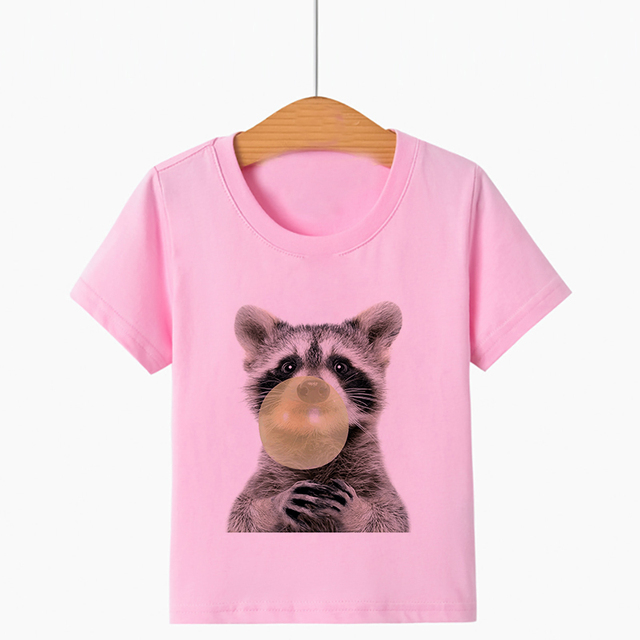 Nowa letnia koszulka dla dzieci z nadrukiem zwierzęcego panda i krótkim rękawem - modny T-shirt dla chłopców i dziewcząt - Wianko - 13