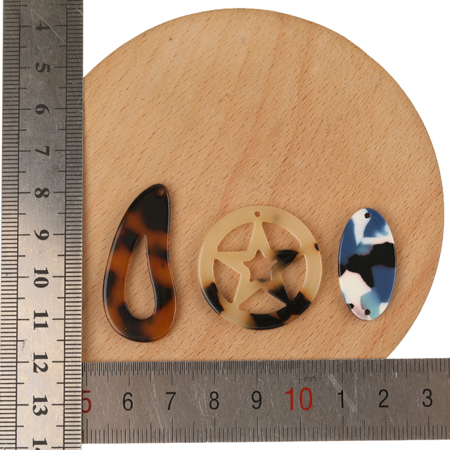 50 sztuk kolczyków złącz Hand Made z geometrią kształtów do tworzenia biżuterii DIY - Stud i wisiorek Charms - Wianko - 18