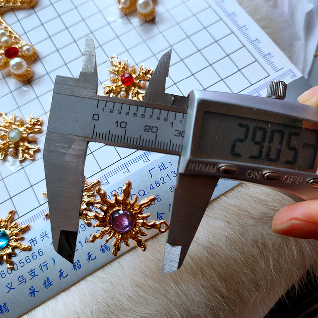 Stop słonecznik, 5 sztuk zawieszki Charms barokowe, DIY tworzenie biżuterii - Wianko - 3