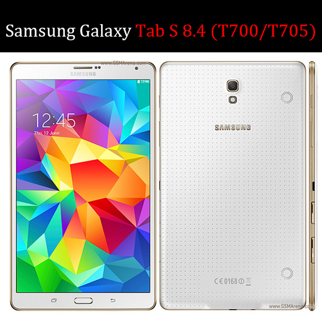 Torba na tablet Samsung Galaxy Tab S 8.4 2014 - skórzany pokrowiec ochronny SM-T700 T705 - Wianko - 1