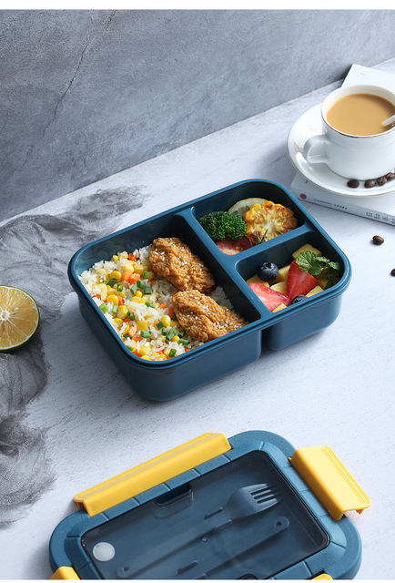 Pojemnik bento żywnościowy z naczyniami - styl japoński, idealny na lunch do szkoły - Wianko - 13