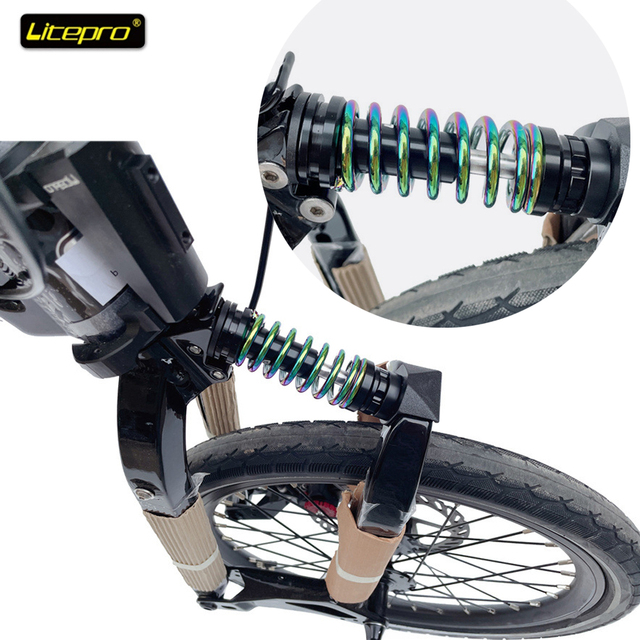 Amortyzator przedni Litepro do składanych rowerów Birdy - regulowane tłumienie sprężyny - Wianko - 6