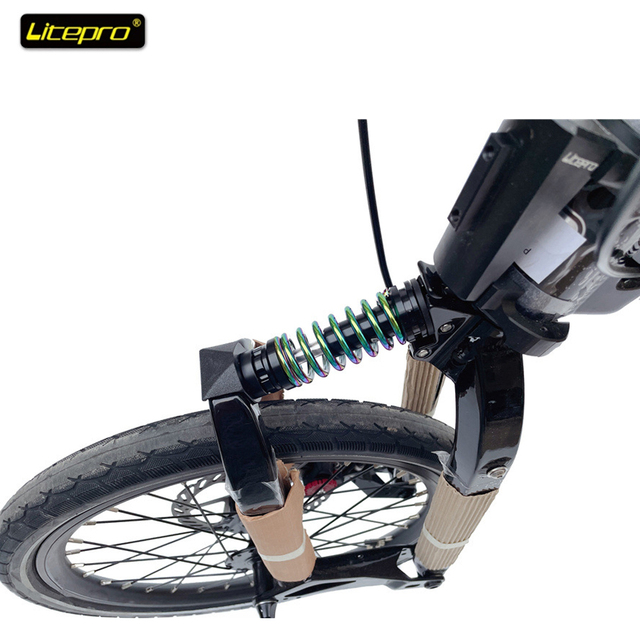 Amortyzator przedni Litepro do składanych rowerów Birdy - regulowane tłumienie sprężyny - Wianko - 9