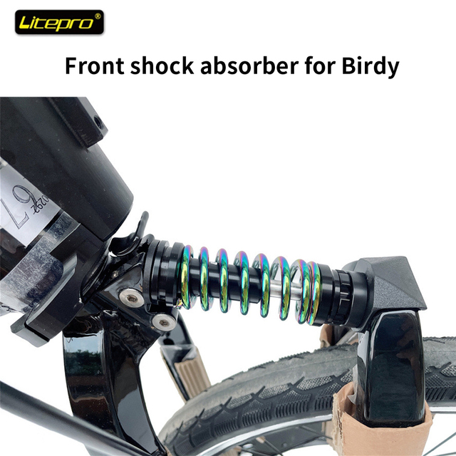Amortyzator przedni Litepro do składanych rowerów Birdy - regulowane tłumienie sprężyny - Wianko - 7