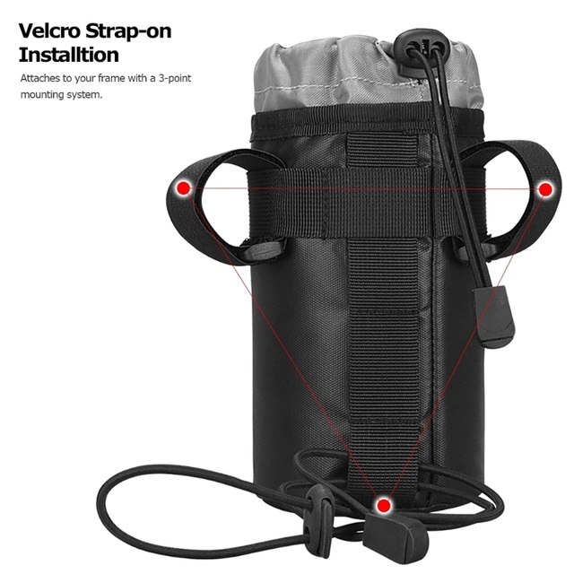 Torba na butelkę wodę z izolowanym uchwytem na kierownicę rowerową Cooler - plecak z systemem hydracyjnym - Wianko - 5