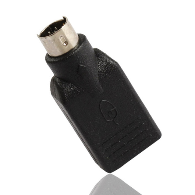 Adapter konwerter USB na PS2 PS/2 do myszki i klawiatury PC, kolor czarny - Wianko - 2