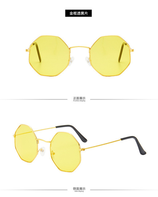 Okulary przeciwsłoneczne wędkarskie pilotki metalowe vintage gradient damskie - Wianko - 19