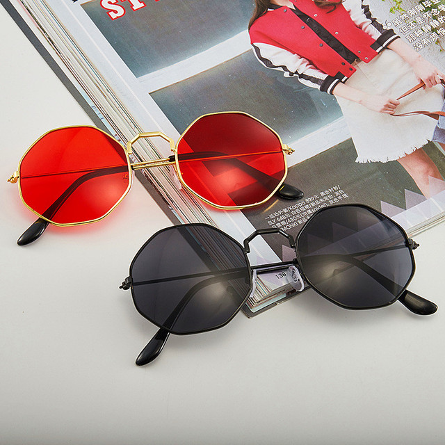 Okulary przeciwsłoneczne wędkarskie pilotki metalowe vintage gradient damskie - Wianko - 1