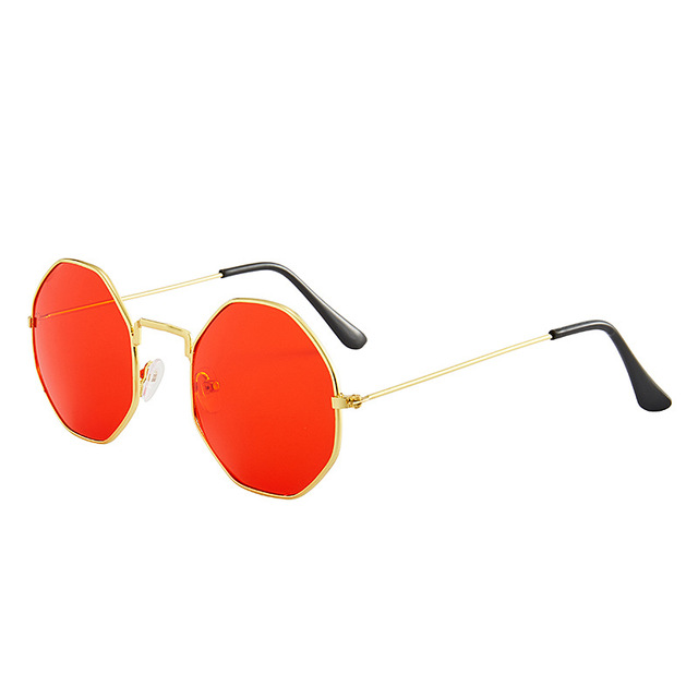 Okulary przeciwsłoneczne wędkarskie pilotki metalowe vintage gradient damskie - Wianko - 5