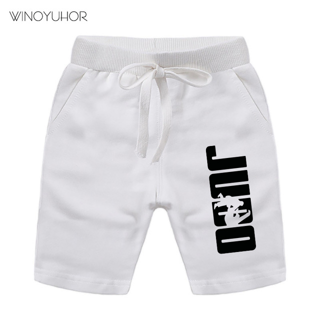 Dziecięce bawełniane szorty Judo - nadruk liter, letnie, dla chłopców i dziewcząt - Wianko - 6