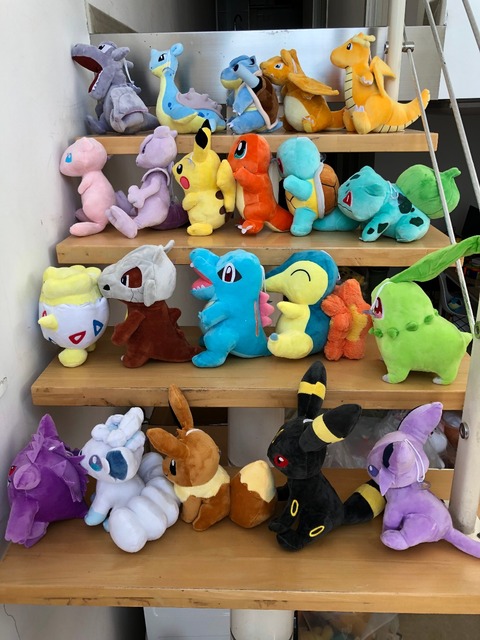 Pluszowe lalki Anime Pokemon - Pikachu, Charmander, Squirtle, Bulbasaur, Jigglypuffs, Eevee, Snorlax - prezent dla dzieci - Wianko - 13