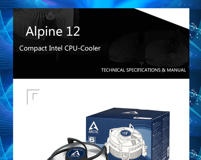 Kompaktowa chłodnica procesora ARCTIC Alpine 12 dla Intel LGA 1150/1151/1155/1156/1200 - Wianko - 1