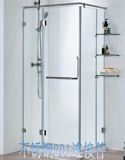 Zacisk drzwiowy typu T z 304 stalą nierdzewną do szklanych drzwi szklanych szyb prysznicowych - Wianko - 8