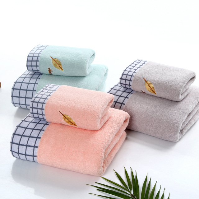 Kąpielowe duże miękkie ręczniki bawełniane - zestaw 2 sztuki - Wianko - 5