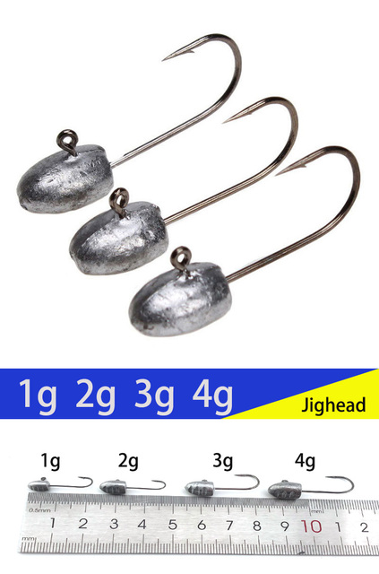 Haczyki wędkarskie Jig Rockfish Hook 1g-4g - 10 sztuk - Wianko - 5