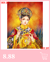 Ręcznie wykonana dekoracja DIY: Chiński styl opery - diamentowe malowanie 5D z rhinestonami, pełne kwadratowe okręgi haftujące mozaikę - Wianko - 2