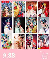 Ręcznie wykonana dekoracja DIY: Chiński styl opery - diamentowe malowanie 5D z rhinestonami, pełne kwadratowe okręgi haftujące mozaikę - Wianko - 9