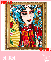 Ręcznie wykonana dekoracja DIY: Chiński styl opery - diamentowe malowanie 5D z rhinestonami, pełne kwadratowe okręgi haftujące mozaikę - Wianko - 13
