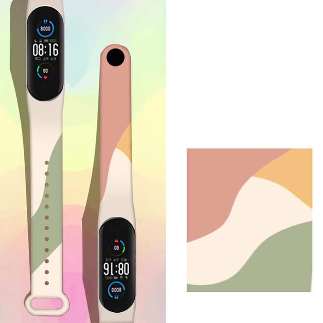 Sportowy pasek silikonowy koloru Morandi dla Xiaomi Mi Band 6/5/4/3 oraz Amazfit Band 5 - Wianko - 6