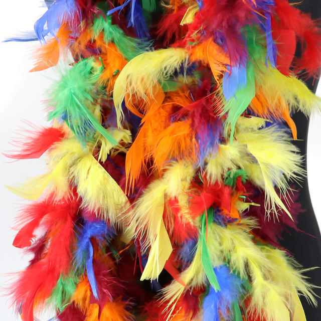 Kolorowe indycze pióra Boho DIY 2 metry - dekoracyjne i puszyste pióropusze do szalów ślubnych, ubrań karnawałowych i akcesoriów rzemieślniczych - Wianko - 13