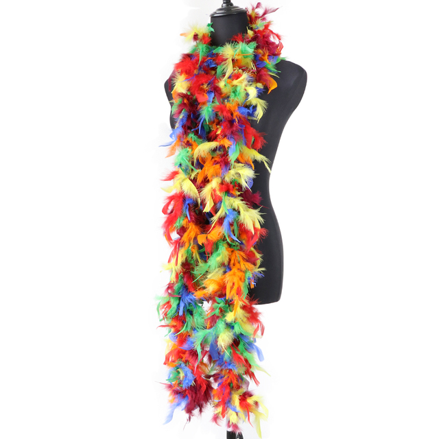 Kolorowe indycze pióra Boho DIY 2 metry - dekoracyjne i puszyste pióropusze do szalów ślubnych, ubrań karnawałowych i akcesoriów rzemieślniczych - Wianko - 14
