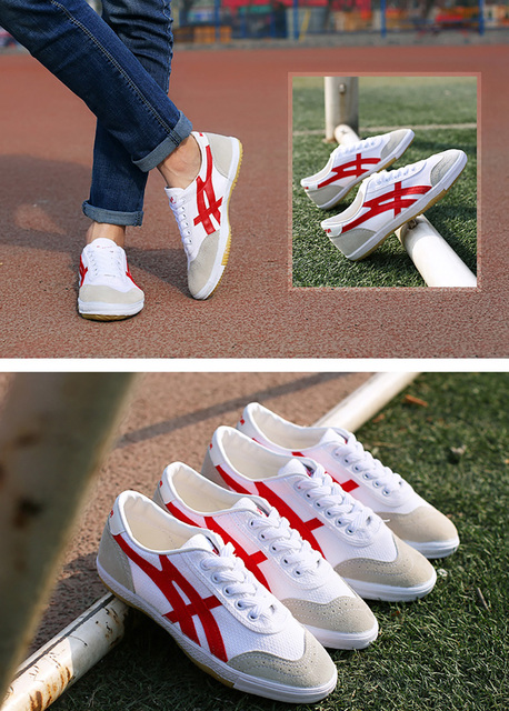Lekkoatletyczne buty treningowe z płótna klasycznego EU34-44 w stylu retro do gry w tenisa, Kung Fu i Tai Chi - Wianko - 3