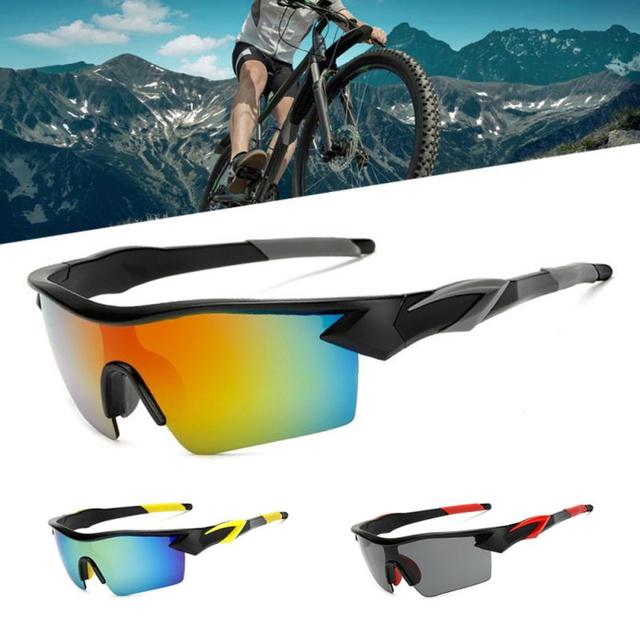 Okulary rowerowe mężczyźni, zdejmowane, kolorowe, soczewki przeciwsłoneczne - Wianko - 2