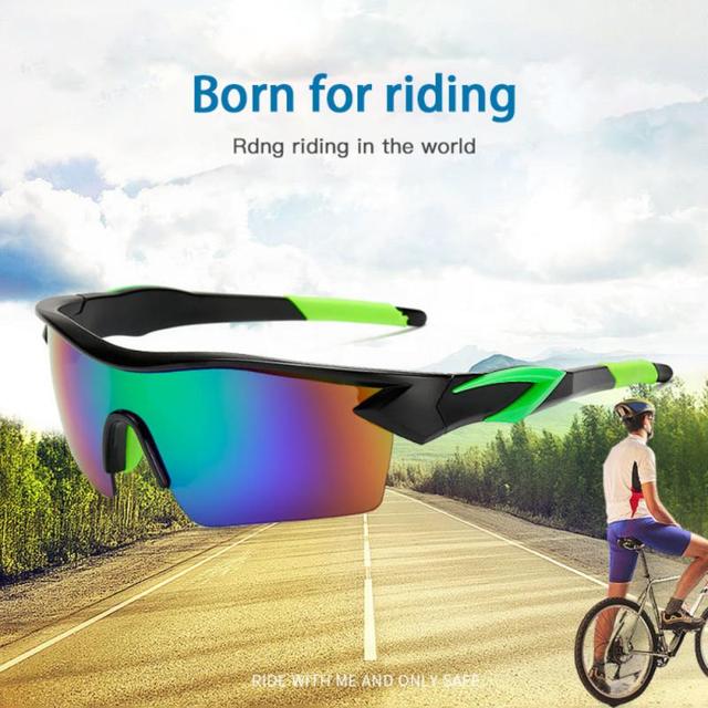 Okulary rowerowe mężczyźni, zdejmowane, kolorowe, soczewki przeciwsłoneczne - Wianko - 1