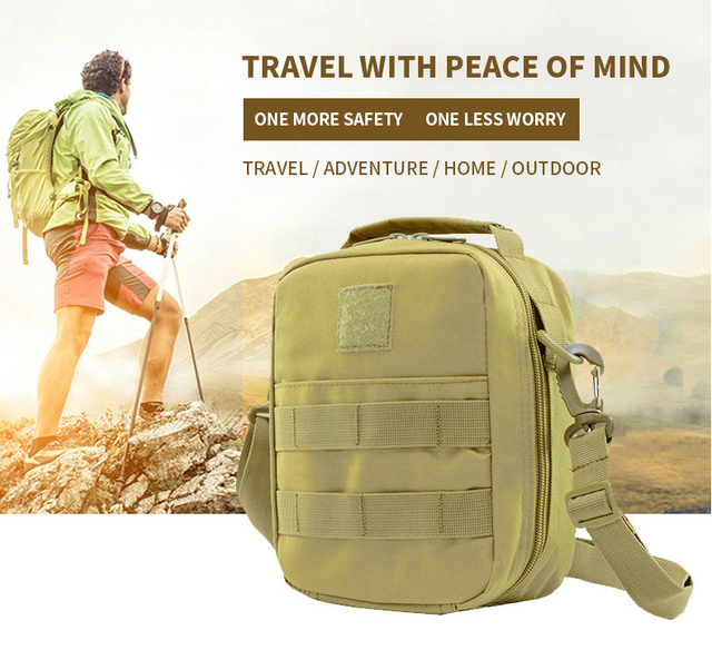 Wojskowa torba biodrowa MOLLE dla mężczyzn - Survival Tactical, apteczka, etui na multitool, latarka, kabura - Wianko - 2