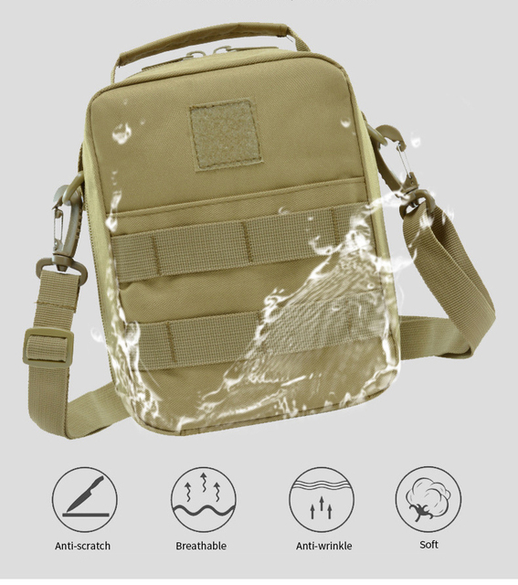 Wojskowa torba biodrowa MOLLE dla mężczyzn - Survival Tactical, apteczka, etui na multitool, latarka, kabura - Wianko - 9