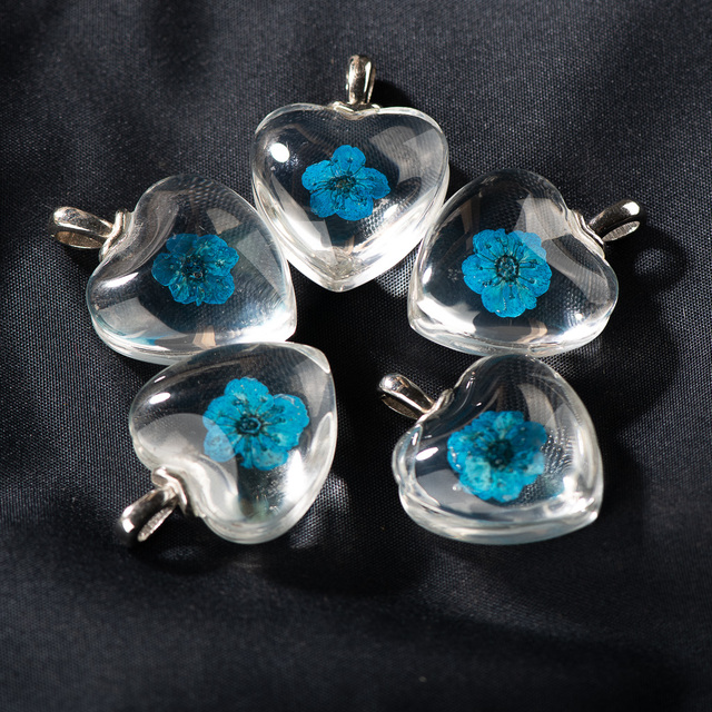 20 sztuk ręcznie wykonanych żelaznych serc z kwiatowym wzorem do naszyjnika - biżuteria - Wianko - 15