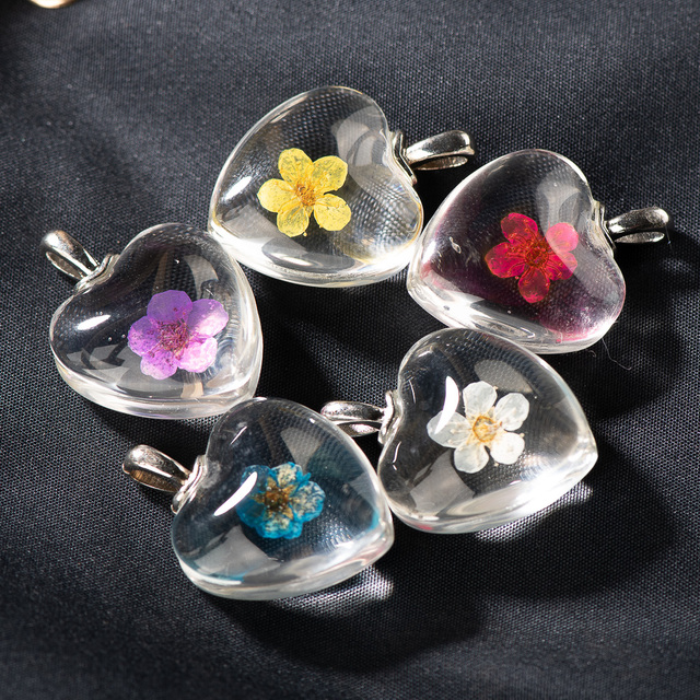 20 sztuk ręcznie wykonanych żelaznych serc z kwiatowym wzorem do naszyjnika - biżuteria - Wianko - 7