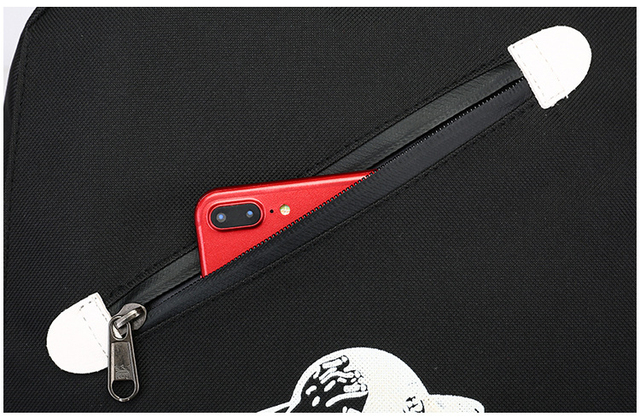 Plecak na co dzień Anime Yu-Gi-Oh! z portem USB, wykonany z wysokiej jakości oxfordu, idealny dla nastolatków i studentów z miejscem na laptopa - Wianko - 12