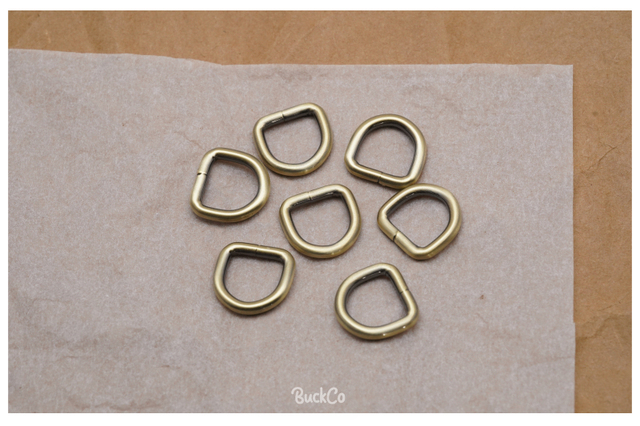 Partia 10 sztuk metalowych, niklowanych pierścieni D o średnicy 15mm do odzieży, bagażu, plecaka, smyczy, obroży dla psa i pasów DIY - 8 kolorów - Wianko - 18