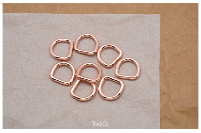 Partia 10 sztuk metalowych, niklowanych pierścieni D o średnicy 15mm do odzieży, bagażu, plecaka, smyczy, obroży dla psa i pasów DIY - 8 kolorów - Wianko - 13