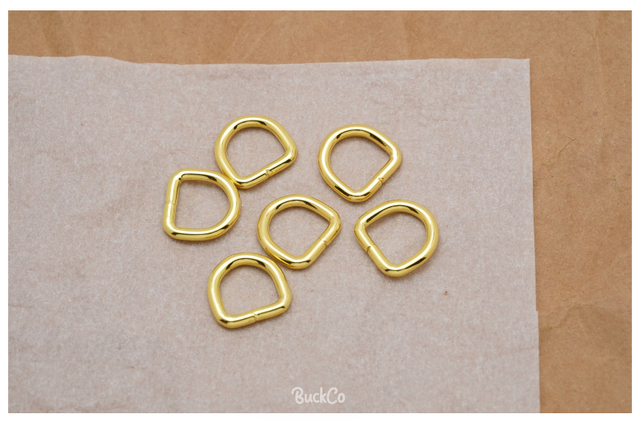 Partia 10 sztuk metalowych, niklowanych pierścieni D o średnicy 15mm do odzieży, bagażu, plecaka, smyczy, obroży dla psa i pasów DIY - 8 kolorów - Wianko - 10