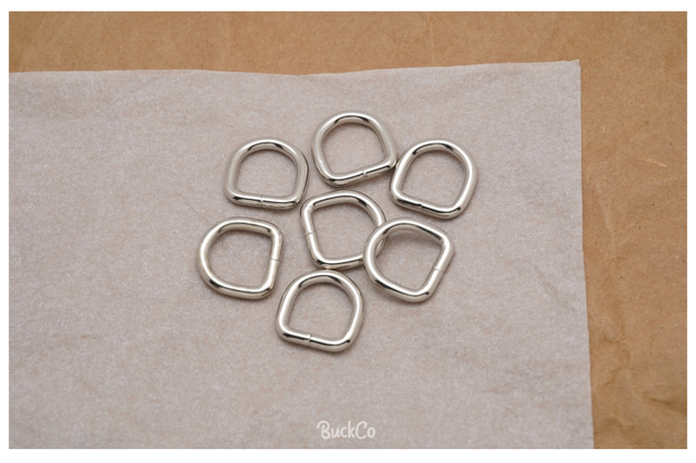 Partia 10 sztuk metalowych, niklowanych pierścieni D o średnicy 15mm do odzieży, bagażu, plecaka, smyczy, obroży dla psa i pasów DIY - 8 kolorów - Wianko - 21