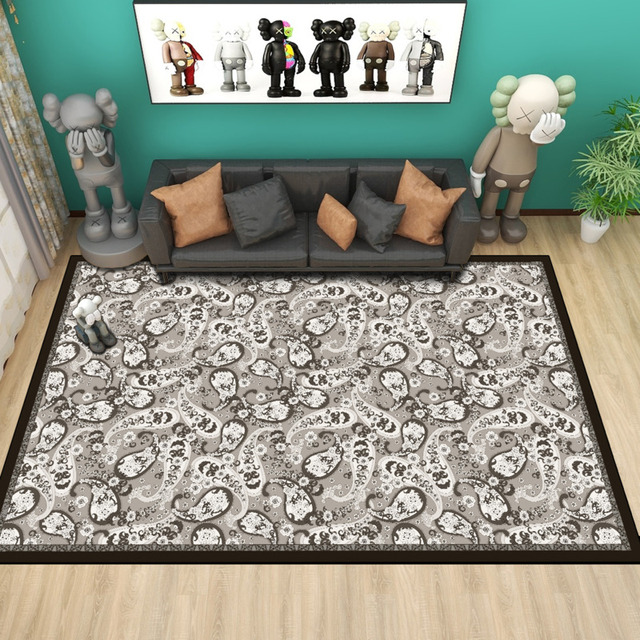 Klasyczny dywan wzorzysty kwiat nerkowca do salonu i sypialni - Wianko - 7