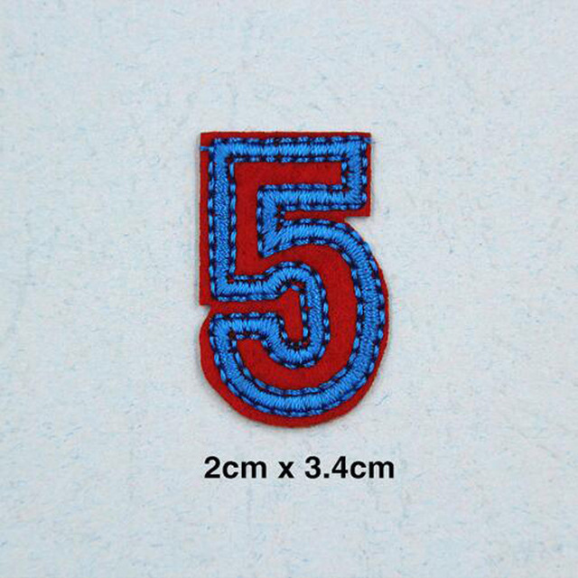 Tkanina haftowana numer Patch Cap - łatka do własnoręcznego przyszywania na odzież, torby i akcesoria do szycia B57 - Wianko - 22