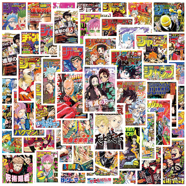Mix Anime Jujutsu Kaisen My Hero Academia - 10/30/50 naklejek w zestawie do dekoracji lodówek, motocykli i bagażu podróżnego - dla dzieci - Wianko - 2