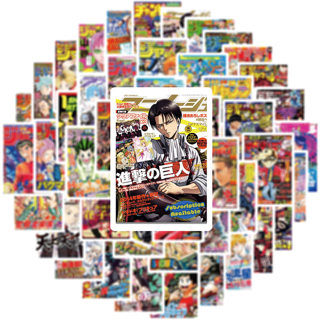 Mix Anime Jujutsu Kaisen My Hero Academia - 10/30/50 naklejek w zestawie do dekoracji lodówek, motocykli i bagażu podróżnego - dla dzieci - Wianko - 5