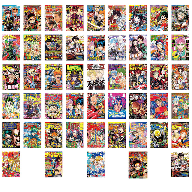 Mix Anime Jujutsu Kaisen My Hero Academia - 10/30/50 naklejek w zestawie do dekoracji lodówek, motocykli i bagażu podróżnego - dla dzieci - Wianko - 7